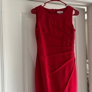 Red Calvin Klein Business Dress
